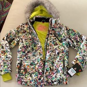 Spyder girls snowboarding coat